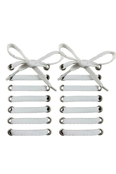 Foottab Shoelaces 120 Cm Flat Converse Laces Sports Shoelace Rope-white