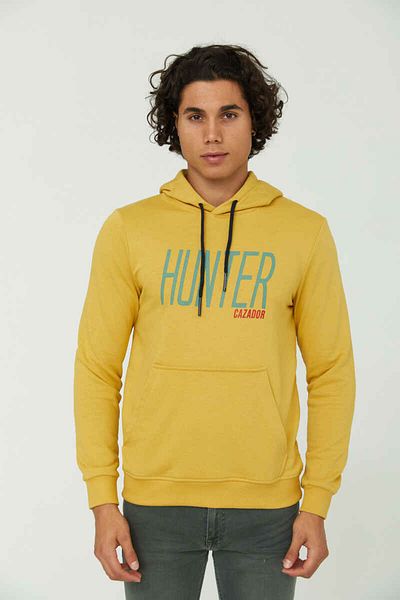 Cazador Τζαζ 5156 3 σχοινιά. Hooded Sweat Hunt - Μουστάρδα