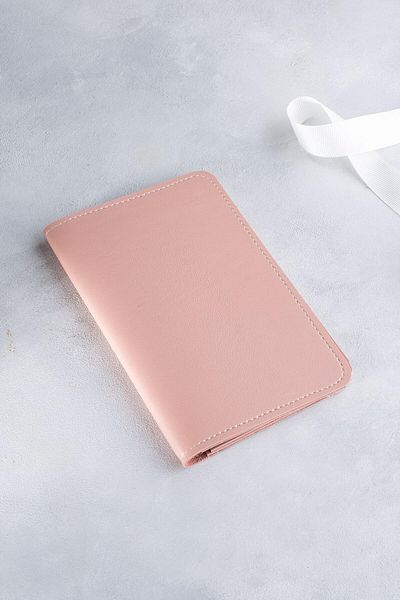 DK LEATHER Pu Leather Pink Passport Cover - Passport Holder Travel Wallet - Passport Protector - Notebook Cover