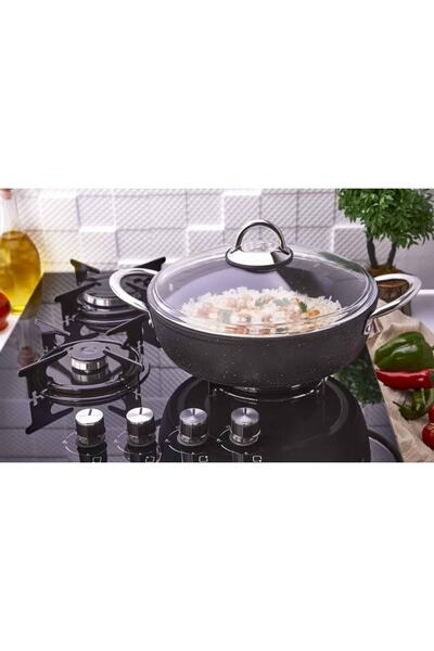 PoloChef Polo Chef Galaxy Granit Ezme Basık Tencere 28 Cm