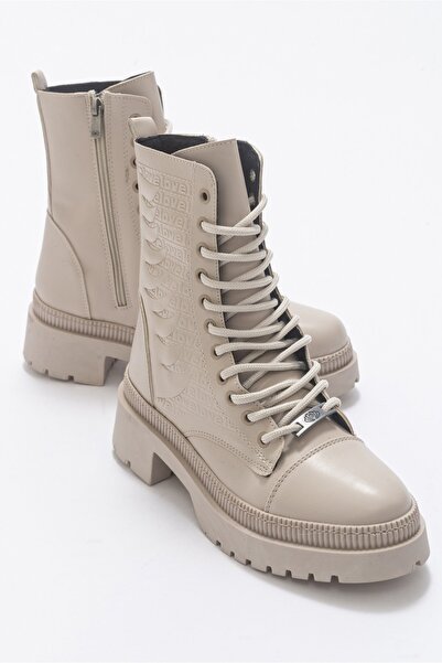 LuviShoes Aboard Γυναικείες Μπότες Beige Skin