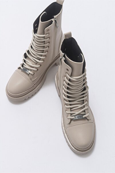 LuviShoes Aboard Γυναικείες Μπότες Beige Skin