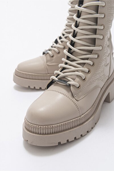 LuviShoes Aboard Γυναικείες Μπότες Beige Skin