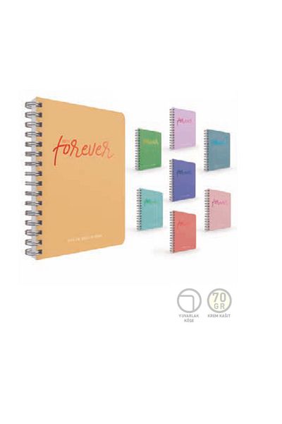 Gıpta Until Spiral Hard Cover Notepad A6 (small Size) 96 Sheets Striped 5965 (Pack of 18)