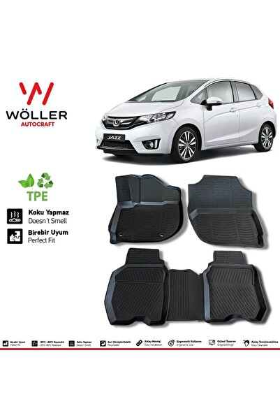 wöller Honda Jazz Paspas 2015 Sonrası 3d Havuzlu Paspas