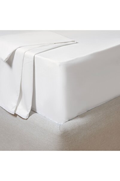 Chakra Tek Kişilik Lastikli Çarşaf 100x200 Cm Ekru