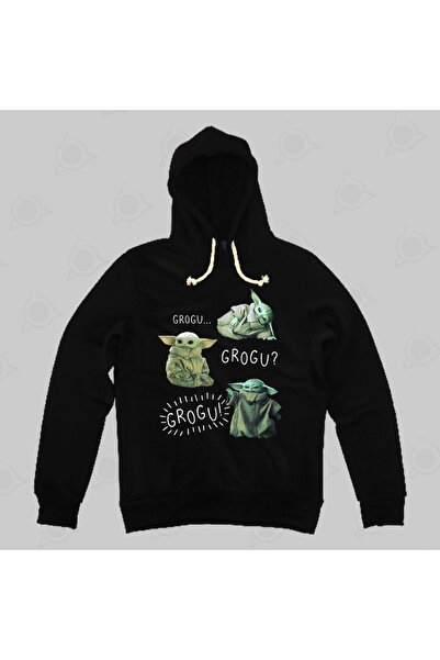 Built By Crazy Hanorac cu glugă unisex Grogu Star Wars