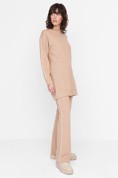 Trendyol Modest Sweatsuit-Set - Grau - Regular Fit