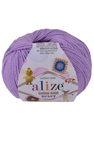 Alize Cotton Gold Hobby New 43 Lila