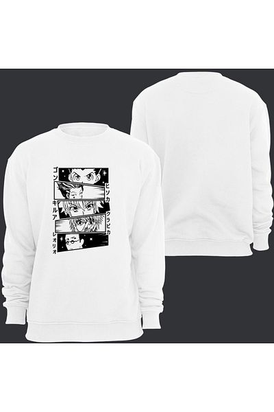 fame-stoned Φούτερ Hunter Anime Printed Crew Neck