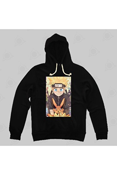 Built By Crazy Hanorac cu glugă unisex poster Naruto