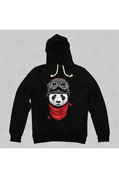 Built By Crazy Hanorac cu glugă unisex Panda Happy Adventurer