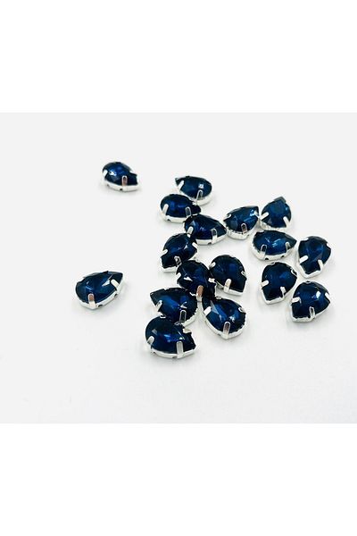 yiğit aksesuar 10x14 (1,4 εκ.) Montana Case Dikstru Drop Glass Stone 100 τεμάχια