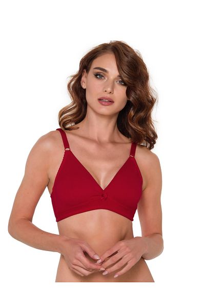 AYCI Basic Combed Cotton Bra Red