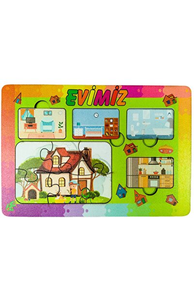 artı dekor 5'li Eğitici Çocuk Bultak Yabboz Puzzle Seti2 14x20 Cm (BT 6-10)