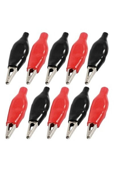 LEDONLİNE 10 Adet 5 Set Kıskaç Kelepçe Kablosuz Krokodil Maşası Timsah Ağzı