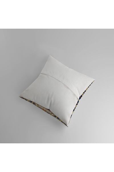 menesahome Iranian Pattern, woven Pattern, woven Patterned Throw Pillow, Kilim Pattern Throw Pillow, flower Kilim, green Throw Pillow 43x43cm