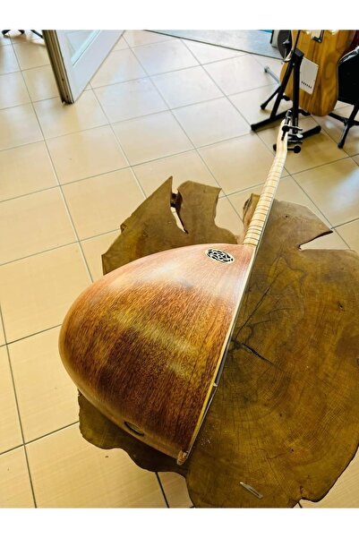 SAZ Yarı Profesyonel Kısa Kestane Bağlama Kılıf Ve Mızrap Hediye