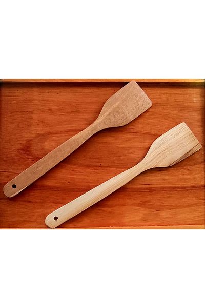 Ahşap 2 Pieces 30 Cm Wooden Spatula Kitchen Dining Utensils