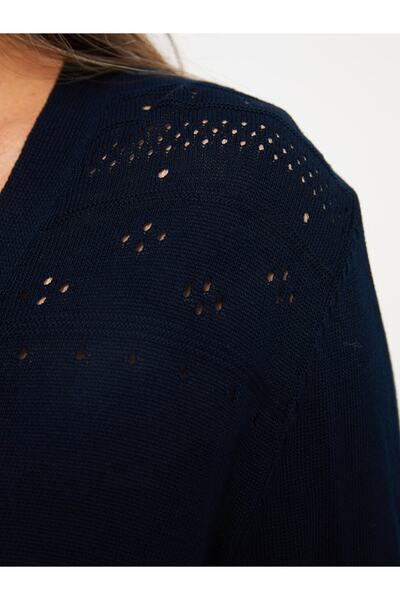 LC Waikiki V Yaka Ajurlu Uzun Kollu Kadın Triko Hırka