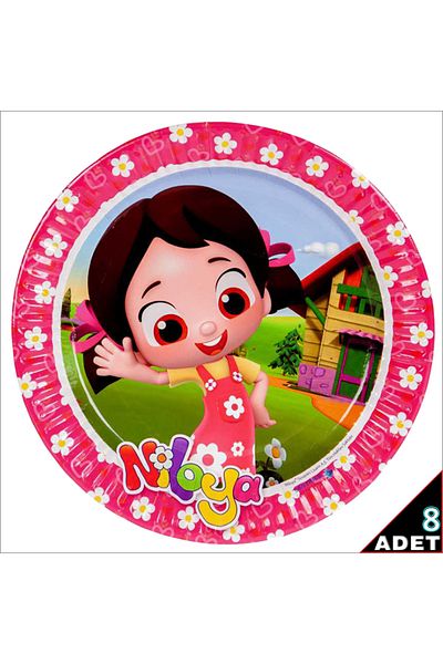 Süsle Baby Party Niloya Cardboard Plate - 23cm