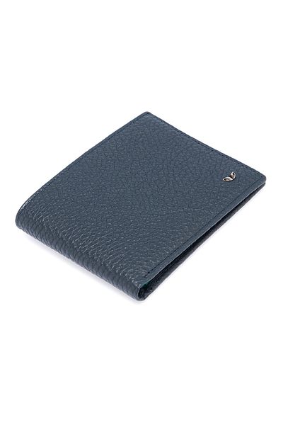 Tergan Navy Blue Leather Men's Wallet 01647s3o