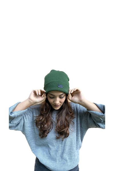 laviyonsa Basic Double Layer Thick Embroidered Beret