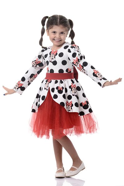 EYLÜL ELİF BUTİK Rochie Minie Mouse pentru fetiță
