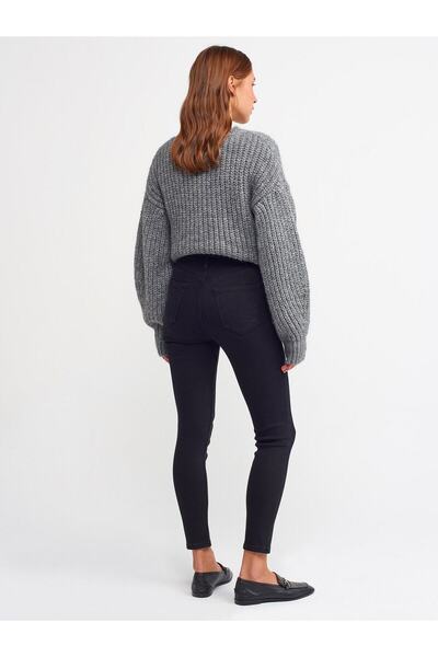 DRC trend Tegan Жіночі чорні джинси з високою талією, вузькими штанинами, ела...