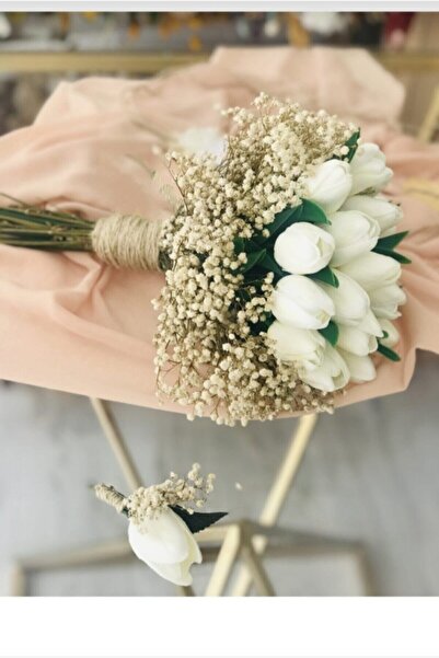 Hayalperest boncuk 15 Islak Laleli Gelin Çiçeği Ve Damat Yaka Çiçeği