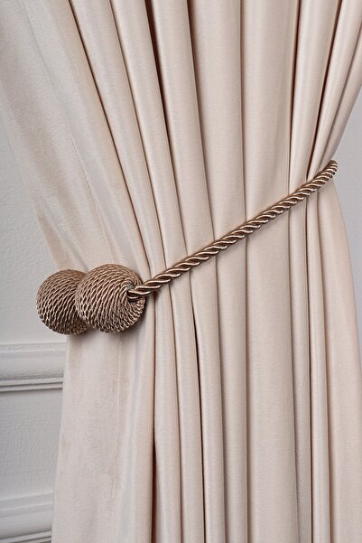 Saççax Exclusive Vizon Renk Perde Toplayıcı