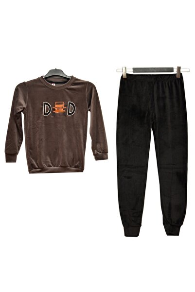 Ayans Pijama Ponki Kadife Çocuk Pijama Takımı