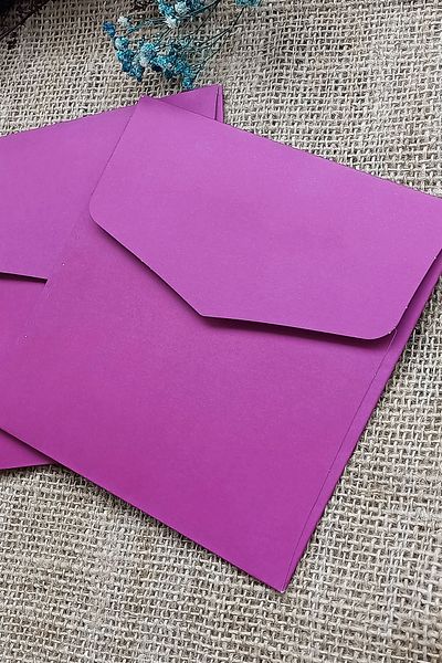 Dekorden 15x15 Cm Square Luxury Invitation Envelope - 100 Pieces