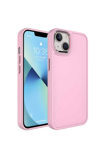 Nezih Case Apple Iphone 13 Kamera Çıkıntılı Metal Çerçeveli Hassas Buton Tasa...