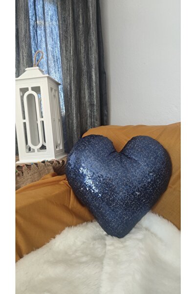 İDİLİNA Payetli Dekoratif Kalp Yastık