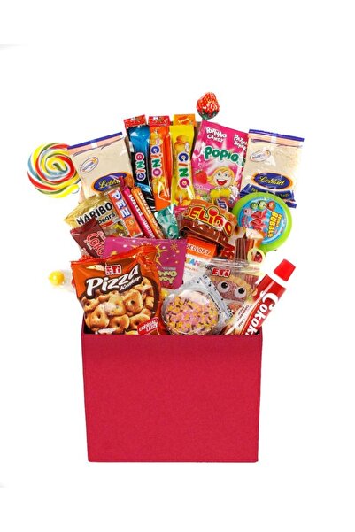 Nostaljik Lezzetler Babalar Günü Nostaljik Özel Kırmızı Hediye Kutusu Orta Boy