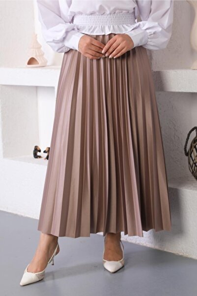 benguen 4538 Hidžáb skladaná sukňa Mink