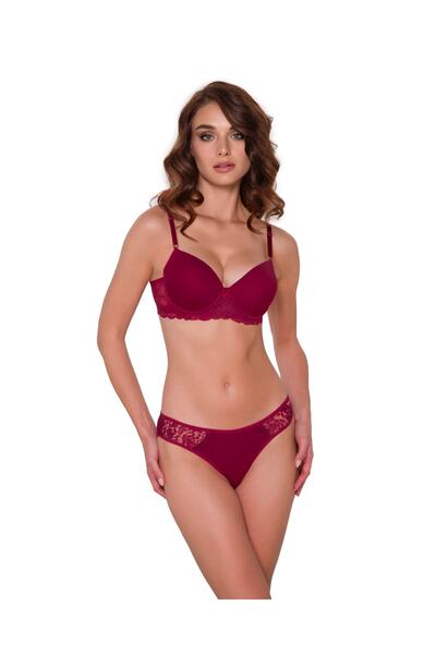 AYCI طقم حمالة صدر صغيرة مدعوم بتفاصيل دانتيل