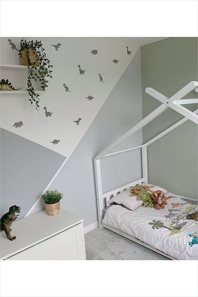 Grafikup Dinosaur Minimal Pattern Kids Room Wall Sticker