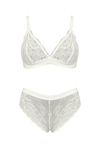 AYCI Σετ Τριγωνικό Μπραλέτ με Δαντέλα