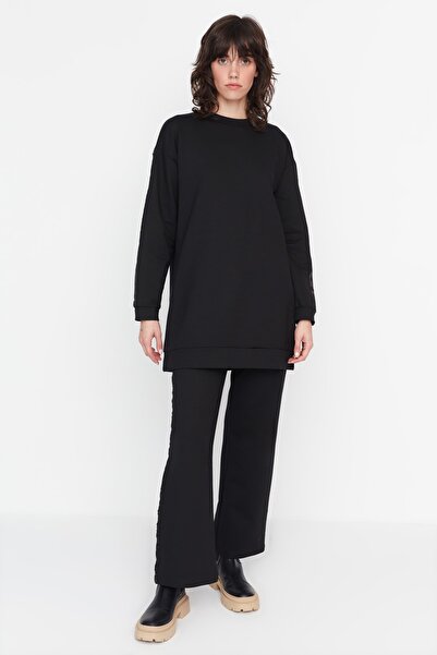 Trendyol Modest Sweatsuit Set - Black - Relaxed