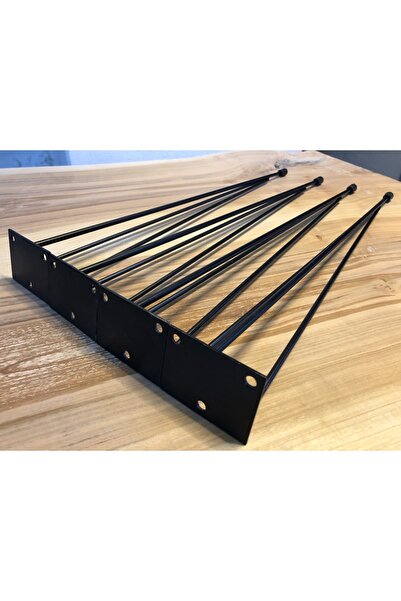 EVMİXX 5 Mm 4'lü 46 Cm Firkete Ayak Mobilya Ayağı Sehpa,masa Ayağı Seti Tıpa Ve Vida Hediyelidir