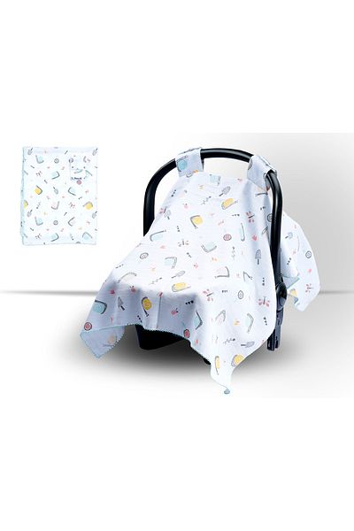 Miniworld Snail Muslin Stroller Cover