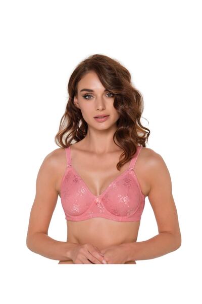 AYCI Sutien cu sârmă din dantelă Minimizer Somon