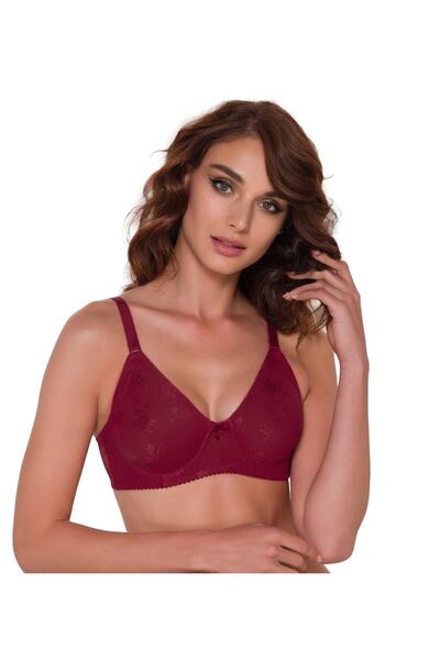 AYCI Sutien cu sârmă din dantelă Minimizer Burgundy