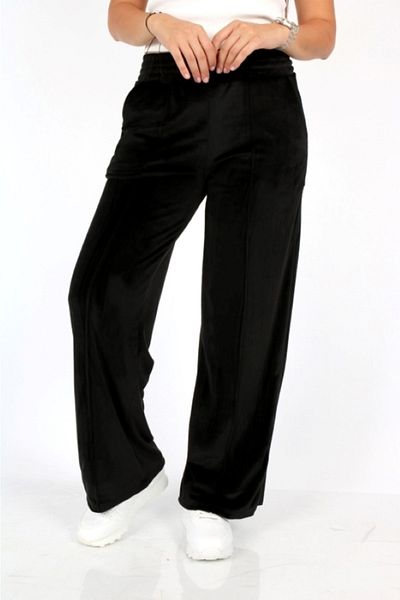 İPEK TUTUŞ Women's Velvet Front Grass Detail Trousers