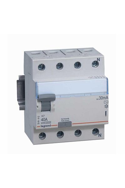 Legrand 403191-xc3 4p Ac 40a 30ma Residual Current Protection Switch