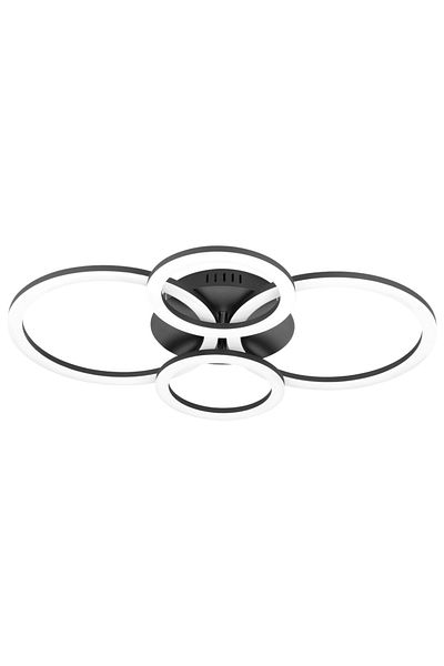 Eglo 900319   Indoor " Parrapos-Z " Black Color Cast Steel Led Ceiling Lamp Ip20 Max: 41W Width: 61.5