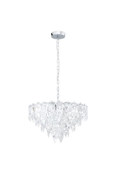 Eglo 39724 "CARVARIO" 110 Cm Yüksekliğinde Çelik Krom Sarkıt Avize