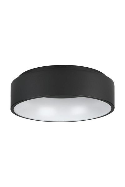 Eglo 390049   Black Led Ceiling Lamp - Marghera 2, Cast Steel, Ip20 Max: 25.5W, Diameter: 4